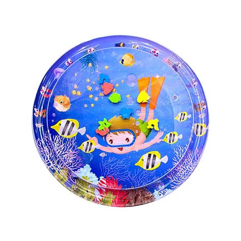 SCGSY Water Tummy Time Mat, Water Sensory Play Mat for Cats, Cat Water ...