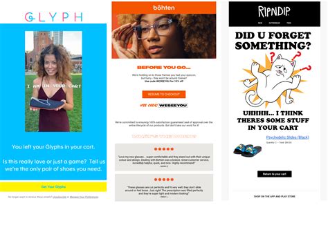 7 Abandoned Cart Email Ideas for Fashion Brands (with Examples and Tips ...