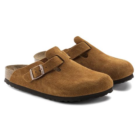 Boston Soft Footbed Suede Leather Mink | BIRKENSTOCK