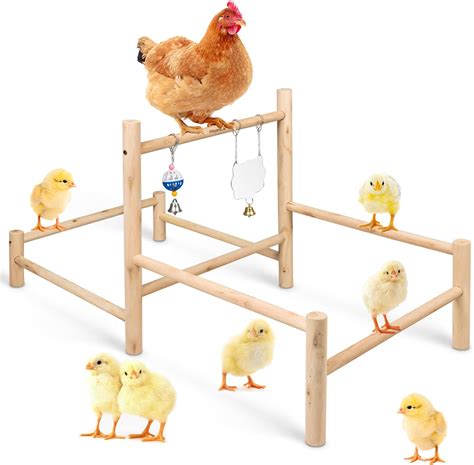 Amazon.com : Chicken Perch Strong Pine Wooden Chick Jungle Gym Roosting ...
