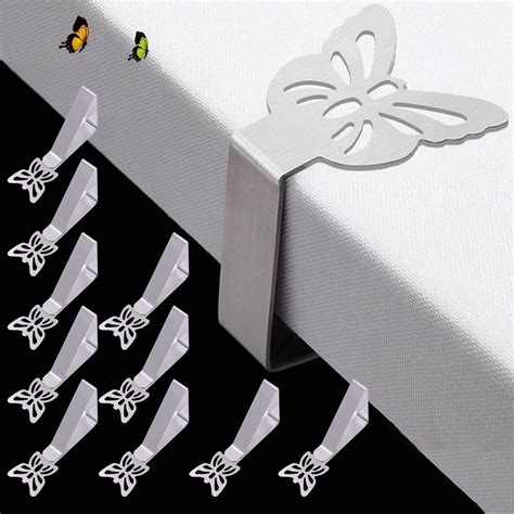 CUNGLIN Tablecloth Clips Stainless Steel Pack of 10 Tablecloth Clips ...