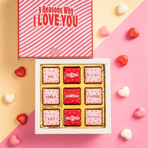 9 Reasons Why I Love You Chocolate Box | Handmade Chocolates Gift – The ...
