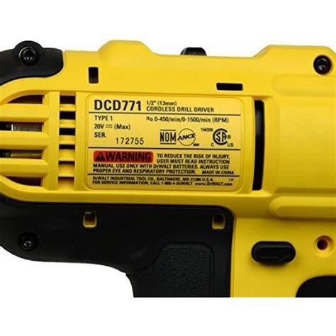 Dewalt DCD771B 20V MAX Cordless Lithium-Ion 1/2 inch India | Ubuy