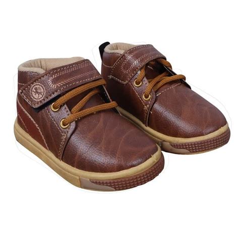 Buy Kids Brown Velcro Boots Smart Casuals Running for 3-3.5 Years ...