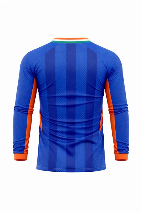 JerseyJunction Customized India 2026 V neck full sleeves World cup jer ...