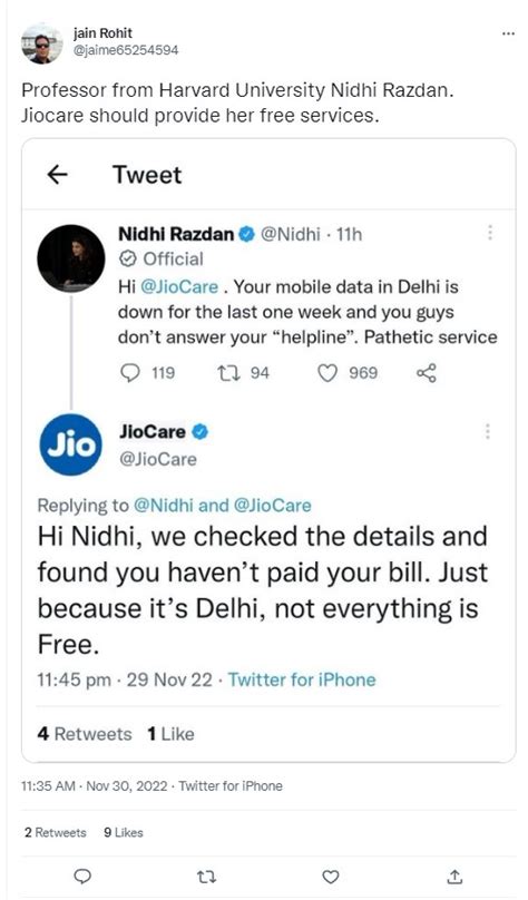 Jio Did Not Take A Dig At Journalist Nidhi Razdan Over ‘Unpaid Bill’