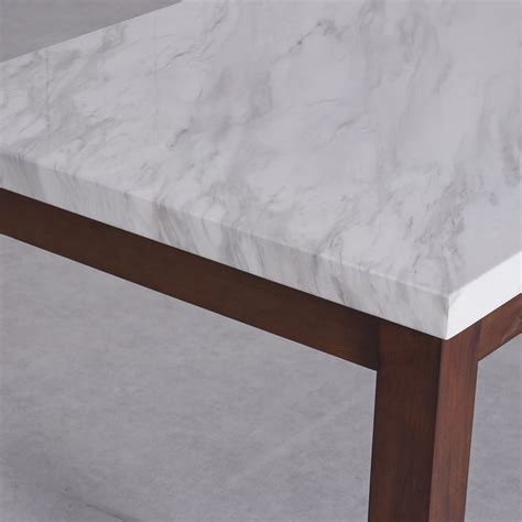 Buy Harmony Sia Faux Marble Top 4-Seater Dining Table - White from Home ...