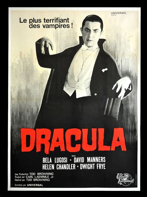 DRACULA * CineMasterpieces 1960'S FRENCH BELA LUGOSI VAMPIRE HORROR ...