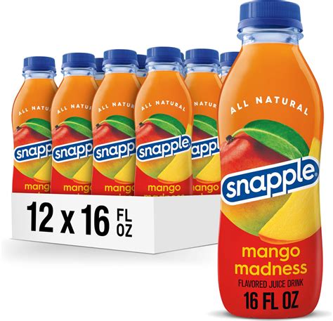 Amazon.com : Snapple Zero Sugar Kiwi Strawberry All Natural Drink ...