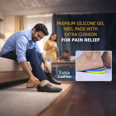 Premium Silicone Gel Heel Pads With Extra Cushion For Pain Relief (HSI ...