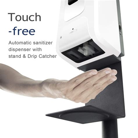 Automatic Hand Sanitizer Dispenser with Adjustable Stand & Sign Board ...