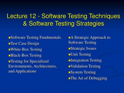 Testing Techniques in Software Testing 的图像结果