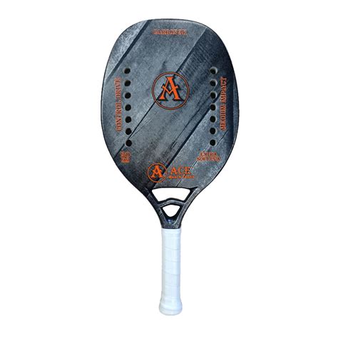 Racchetta Da Beach Tennis Vision Power Carbon 2 - In Carbonio, Peso 340g, Lunghezza 50 Cm, Spessore 20 Mm, Con Custodia