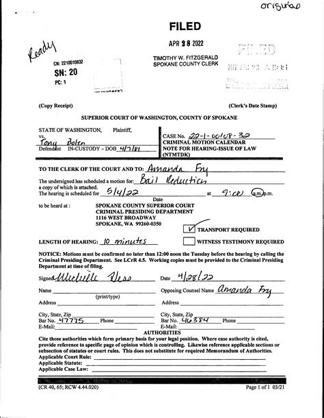 Spokane County Court Viewer