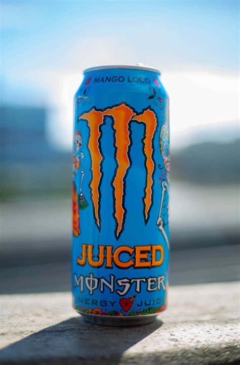Download Monster Energy Mango Loco Juiced Can Wallpaper | Wallpapers.com