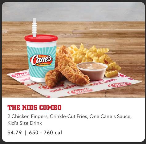 Raising Cane’s Chicken Fingers Bakersfield, CA Menu – Restaurant Menu Price