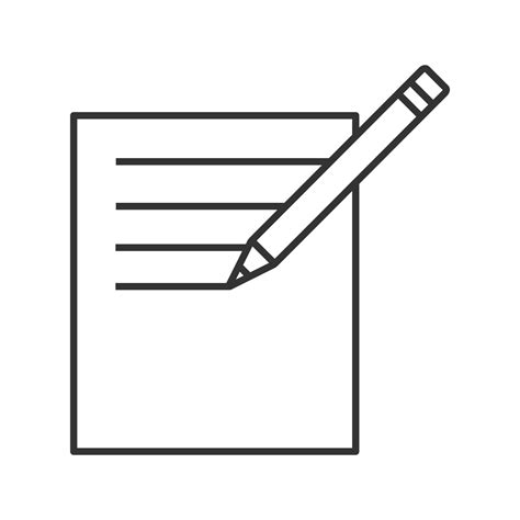 Taking Notes Clipart Black And White