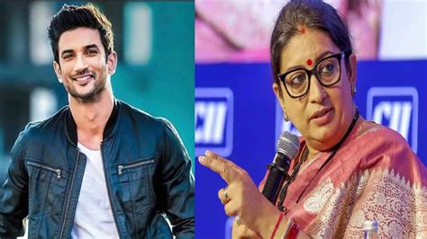 Smriti Irani comments on Sushant Singh Rajput death | Union Minister ...