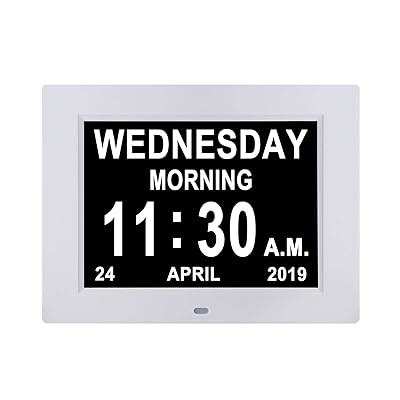 Buy Johnziny [Newest Version] Day Clock-Digital Calendar Clock- 12 ...