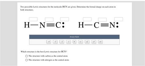 Lewis Structure For Hcn