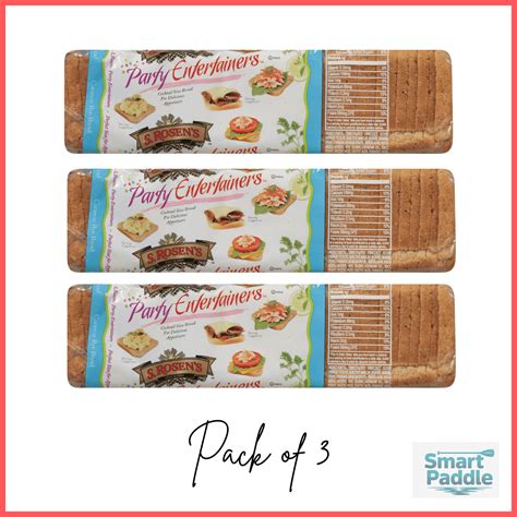 S. Rosen's Party Entertainers Caraway Cocktail Rye Bread, 12oz., Shelf ...