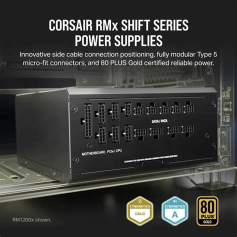 Buy Corsair RM1000x Shift 80 Plus Gold Fully Modular SMPS