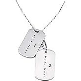 Buy Streetsoul Blank Dog Tag Silver Pendant Stainless Steel 3 Mm Army ...