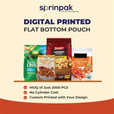 Pouch Printing Service - Customised Digital Printed Laminated Flat ...