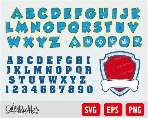 Paw Patrol SVG Font