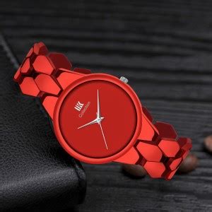IIK Collection IIK-1084W Watch for Girls Round Red Dial with Red Metal ...