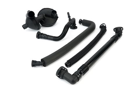 Crankcase Vent Valve Breather Hose Kit - 5 Piece Value Kit - Fits BMW ...