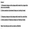 List five differences between tamporary change and parmanent change ...