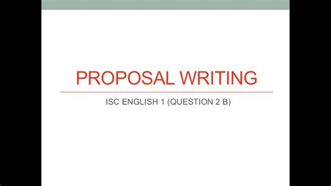 Image result for Proposal Writing Formant ISC