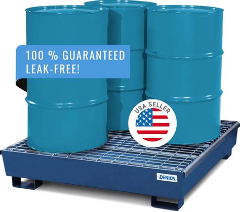 DENIOS® Spill Containment Pallet for 4 Drums - India | Ubuy