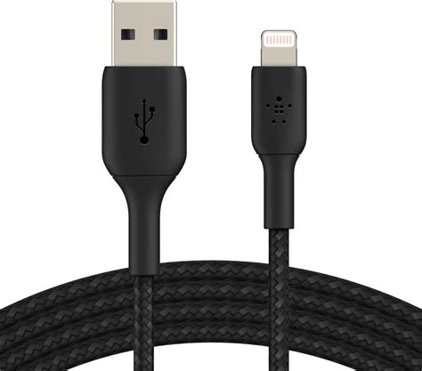 Belkin Apple Certified Braided Lightning to USB-A Charge and Sync Type ...