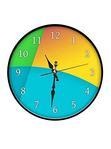 Buy 999STORE Printed Blue Yellow Wall Clock Online at Low Prices in ...