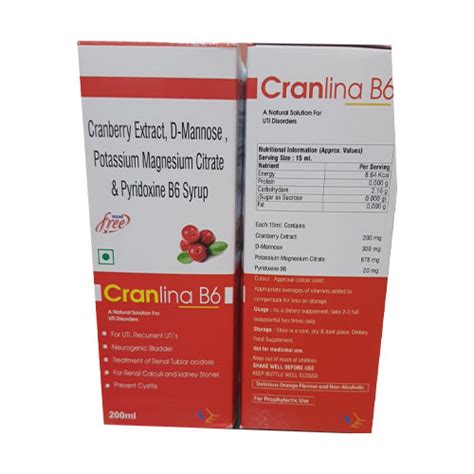 CRANLINA -B6 SYRUP Adelina Lifesciences