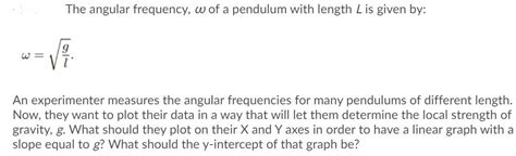 Image result for Angular Frequency Pendulum
