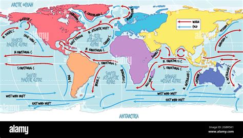 Cold Ocean Current World Map 的图像结果
