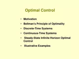 Image result for Optimal Control Theory Example