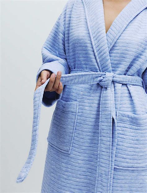 Buy Quilted Hooded Long Dressing Gown at Marks & Spencer