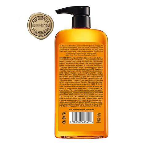 Pears Pure & Gentle Original Body Wash, 500 ml Price, Uses, Side ...