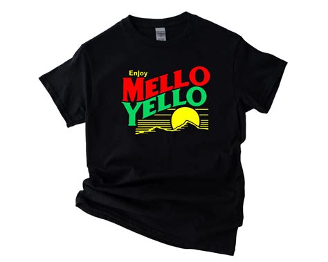 Enjoy Mellow Yellow Soda Drink 80's Retro Style Vintage Ad Unisex T ...