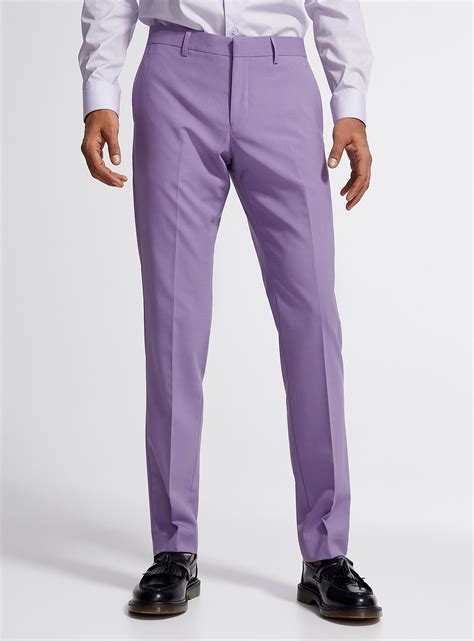 Matinique - Lilac washable pant Slim fit in 2025 | Slim fit pants, Mens ...