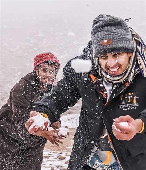 Saudis enjoy the snow - in pictures | The National