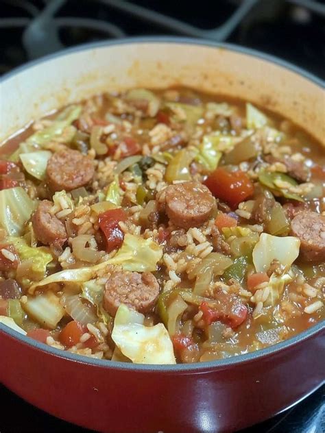 Cajun Cabbage Jambalaya Delight