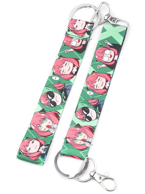 ComicSense.xyz Spy x Family Anime Lanyard Keyring, Anya Anime Keychain ...