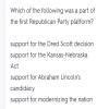 Which describes what Free-Soilers wanted for western lands? Free ...