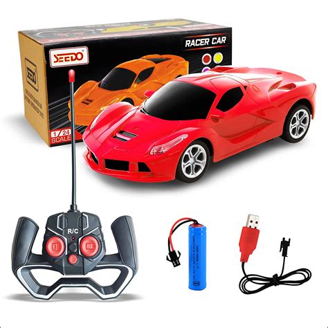 SEEDO Rechargeable Remote Control Racer Car High Speed Racing Sports ...