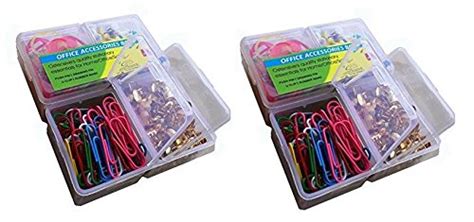 Ostensive's Office Accessory Box-Combination of Drawing Pins,Push Pin,U ...